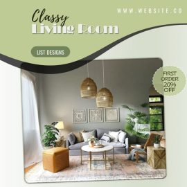 PowerPoint Video Ad for Interior Decor - Classy Living Room
