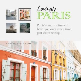 Leisure Travel Listing Video Ad Template - Lovingly Paris