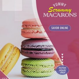PPT Video Ad Template --Yummy Macarons